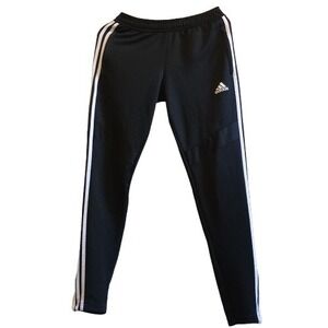Adidas ClimaCool Athletic Track Pants Black White Stripes‎ Joggers Mens Size S